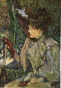 Henri de toulouse-lautrec Woman with Gloves oil